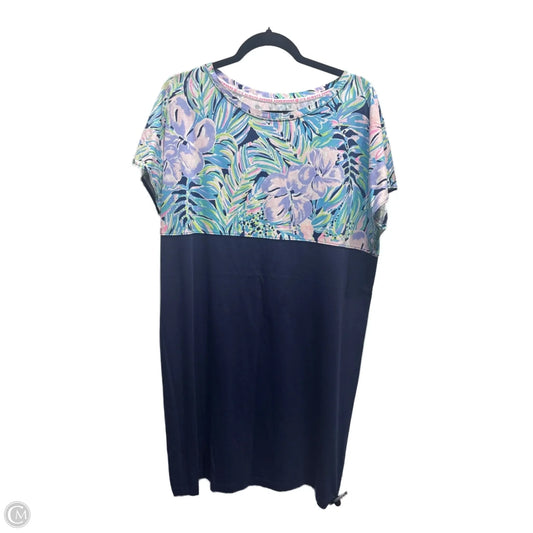 Dress Casual Short By Lilly Pulitzer In Blue & Pink, Size: Xl
