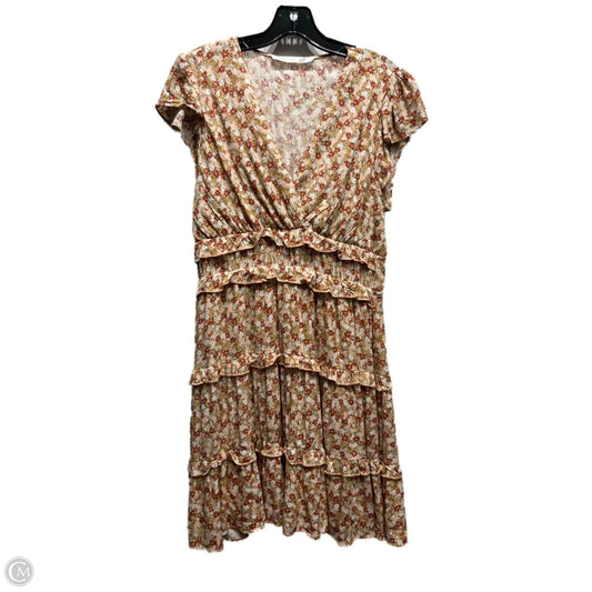Dress Casual Short By Altard State In Orange & Yellow, Size: L