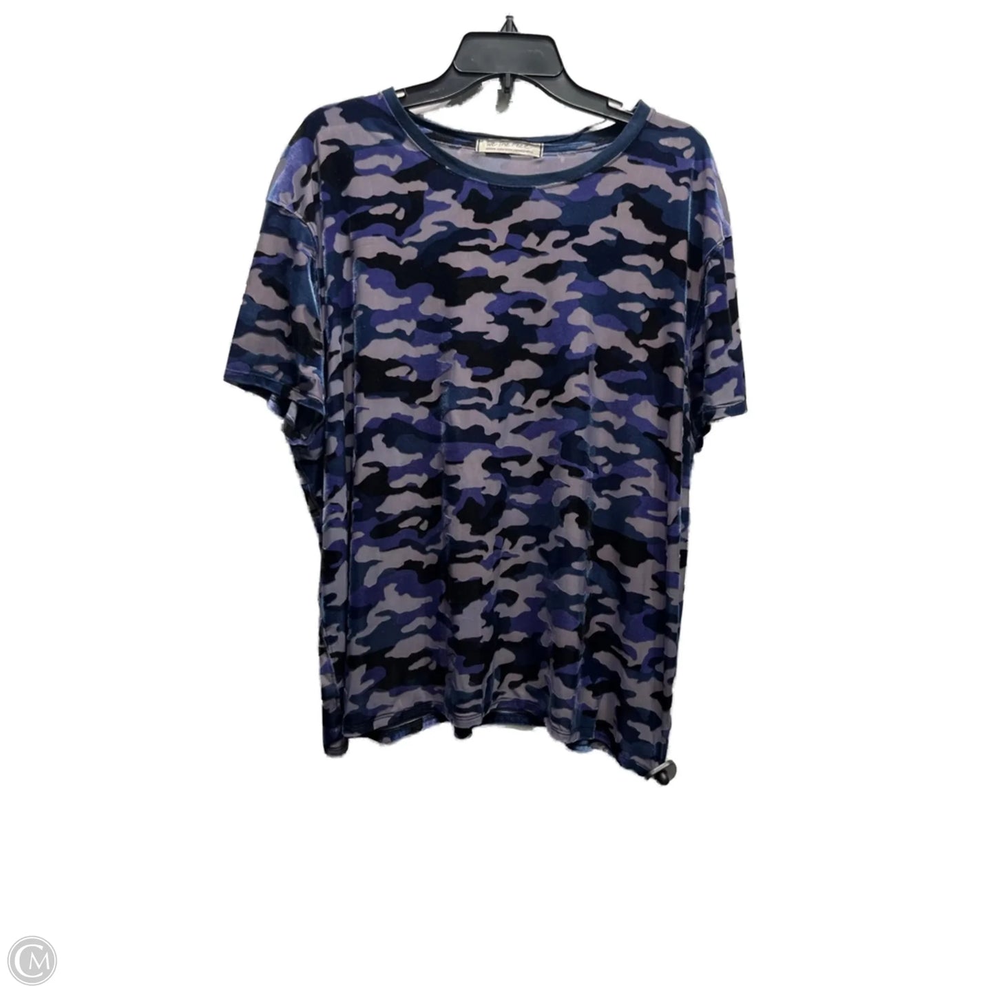 Top Short Sleeve By Free People In Navy, Size: M