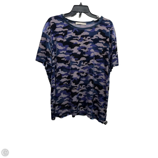 Top Short Sleeve By Free People In Navy, Size: M