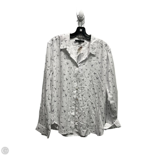 Top Long Sleeve By Jane And Delancey In Black & White, Size: Xl