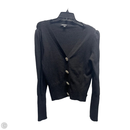 Sweater Cardigan By Express In Black, Size: Xs