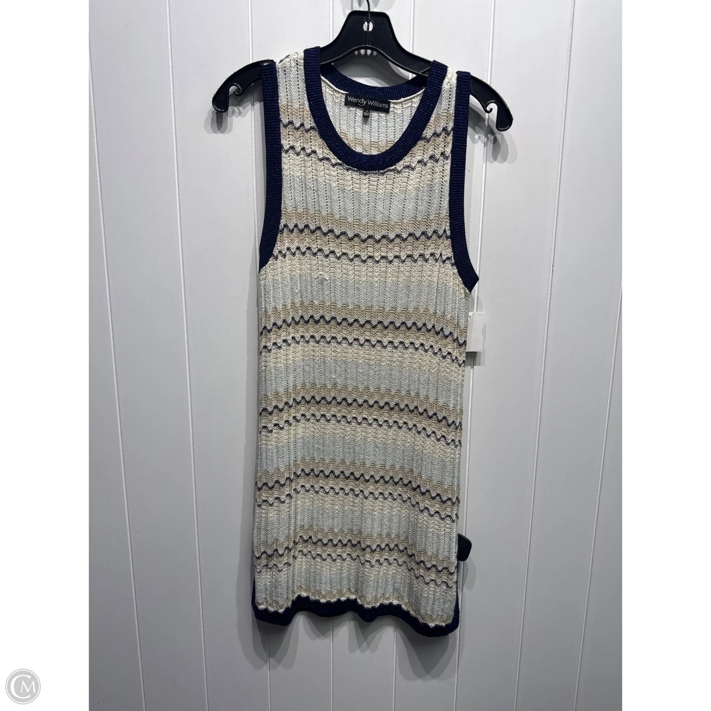 Tunic Sleeveless By wendy willians In Blue & Tan, Size: S