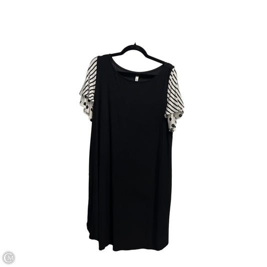 Dress Casual Short By Emerald In Black & White, Size: 1x