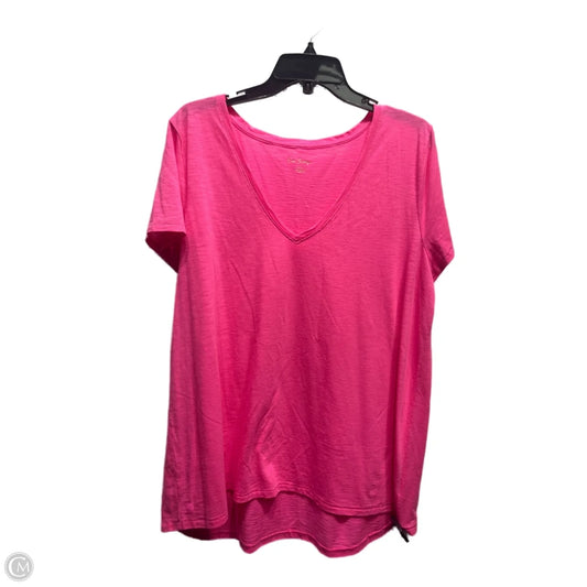 Top Short Sleeve Designer By Lilly Pulitzer In Pink, Size: Xxl