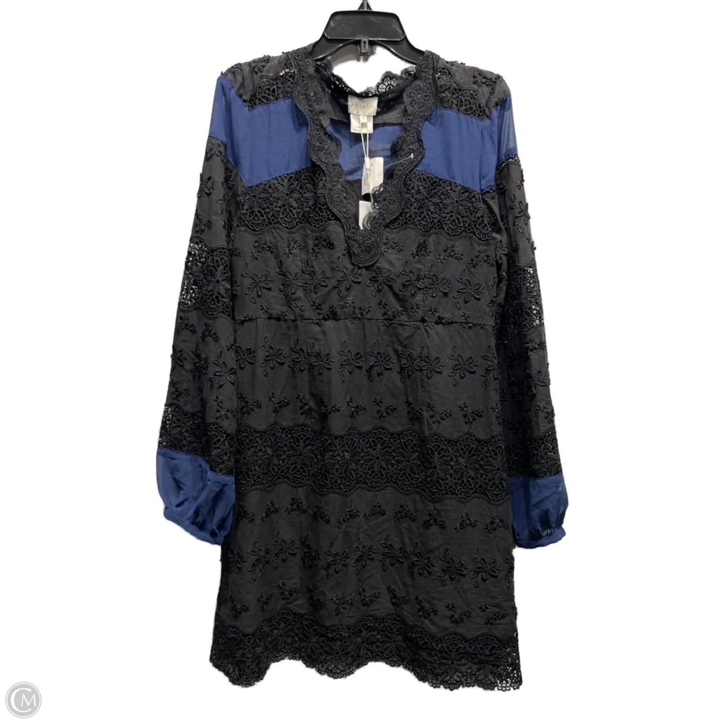 Dress Work By FOXIEDOX In Black & Blue, Size: 10