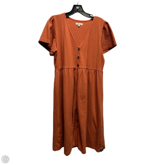 Dress Casual Short By Madewell In Orange, Size: M