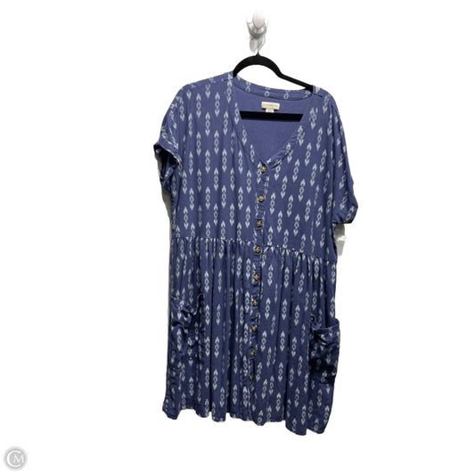 Dress Casual Short By PEYSTON & PARKER In Blue & White, Size: Xl