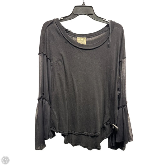 Top Long Sleeve By Free People In Black, Size: S