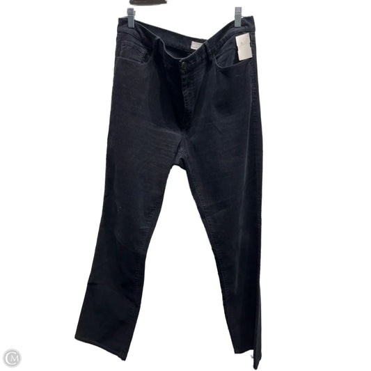 Pants Corduroy By Loft In Black, Size: 16
