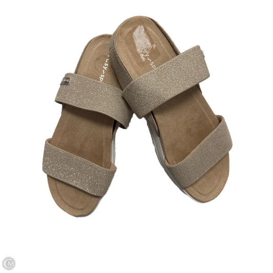Sandals Flats By Easy Spirit In Tan, Size: 7.5