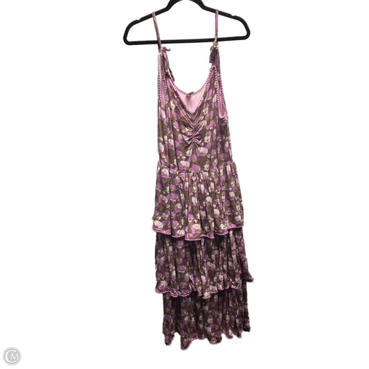 Dress Casual Midi By kate quinn In Purple, Size: L