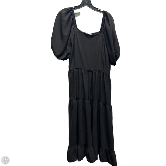 Dress Casual Midi By PIPER & SCOOT In Black, Size: Xxl