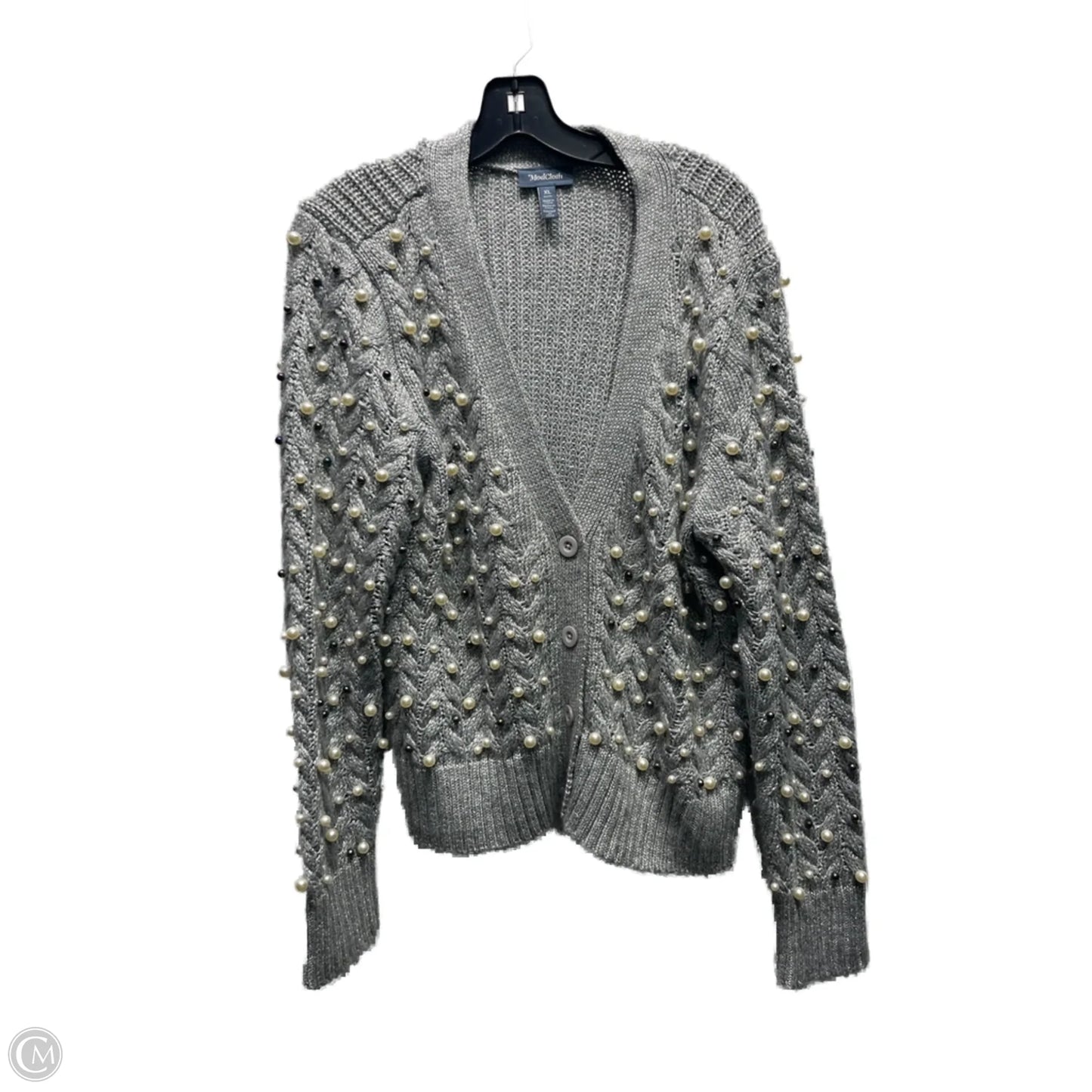 Sweater Cardigan By Modcloth In Grey, Size: Xl