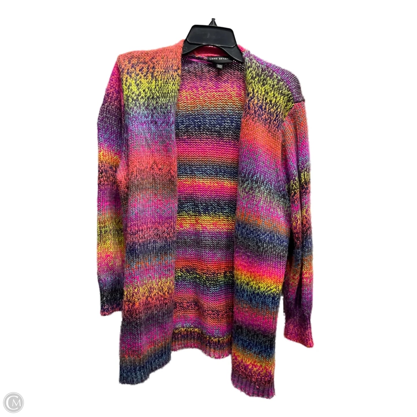 Sweater Cardigan By Lane Bryant In Pink & Purple, Size: 16