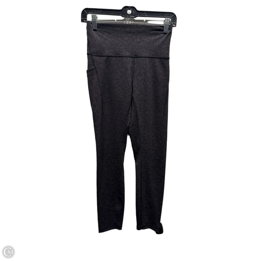 Athletic Capris By Lululemon In Black & Grey, Size: 6