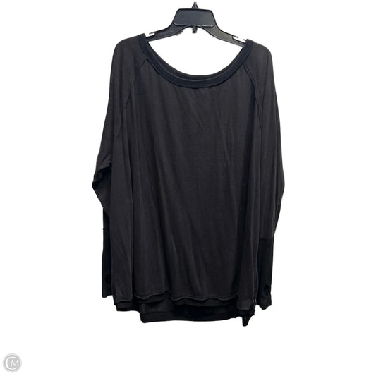 Top Long Sleeve By White Birch In Black, Size: 3x