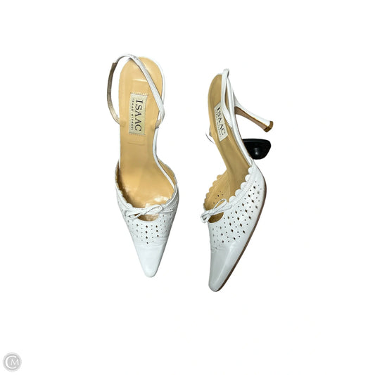 Shoes Heels Stiletto By Isaac Mizrahi In White, Size: 7.5