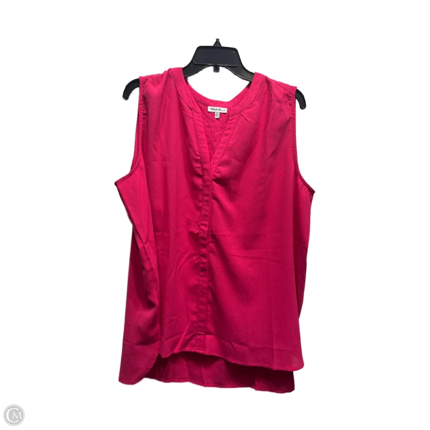 Top Sleeveless By White Birch In Pink, Size: 2x