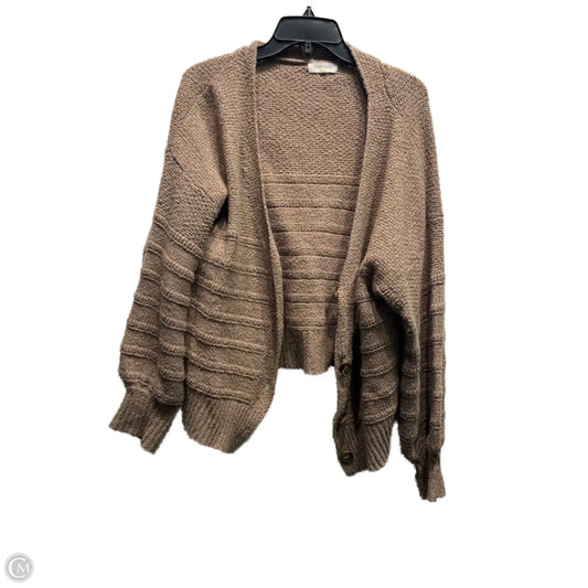 Sweater Cardigan By SWEET LOVELY In Taupe, Size: 1x