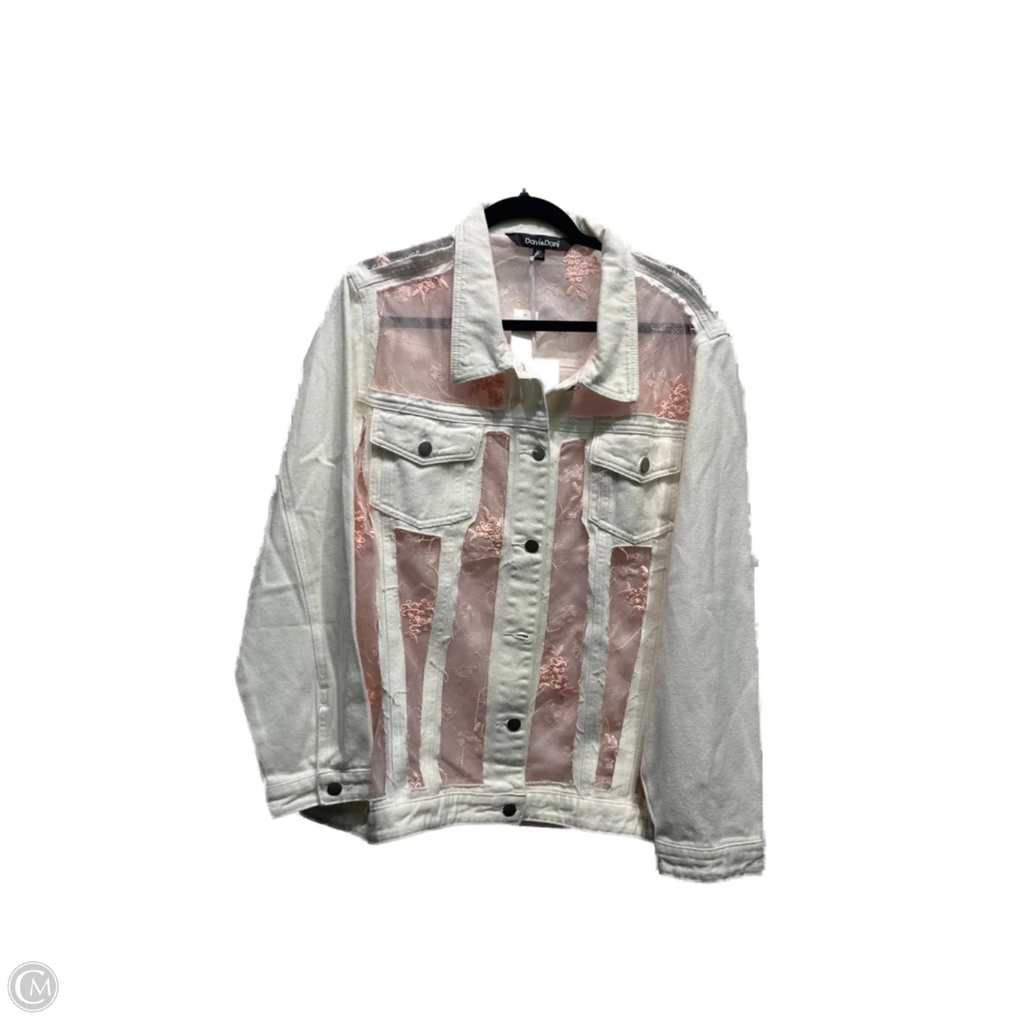Jacket Other By Davi & Dani In Pink & White, Size: 3x