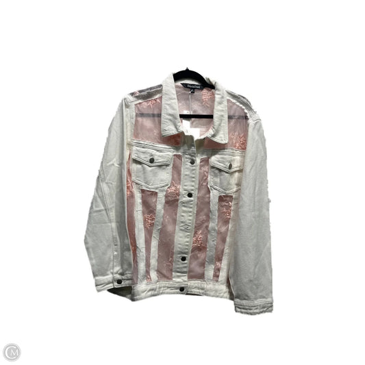 Jacket Other By Davi & Dani In Pink & White, Size: 3x