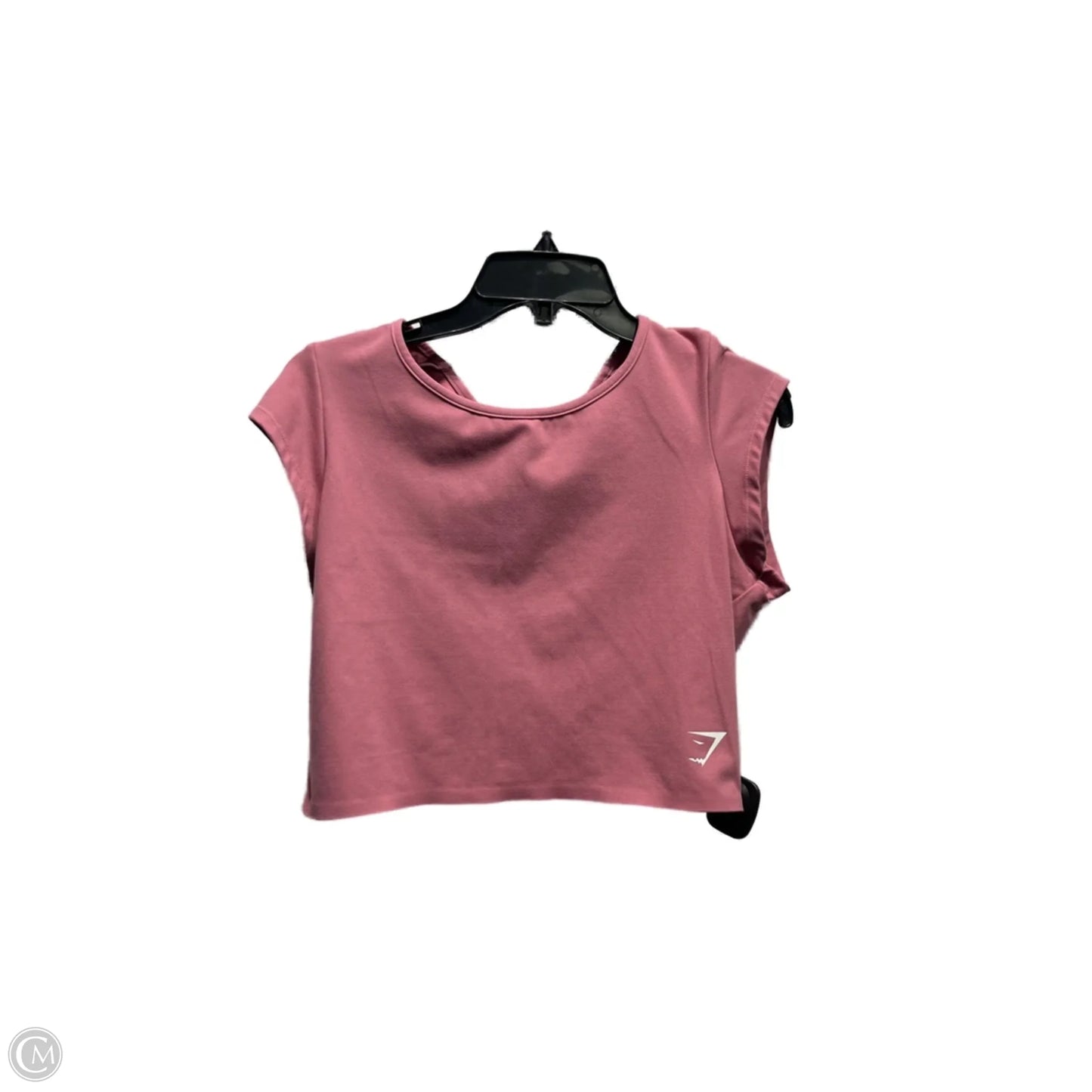 Athletic Top Short Sleeve By Gym Shark In Mauve, Size: Xl