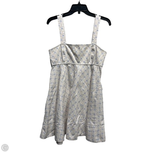 Dress Casual Short By Peach Love Cream California In Blue & White, Size: S