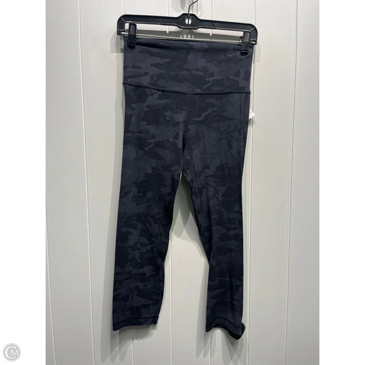 Athletic Leggings By Lululemon In Black & Grey, Size: 6