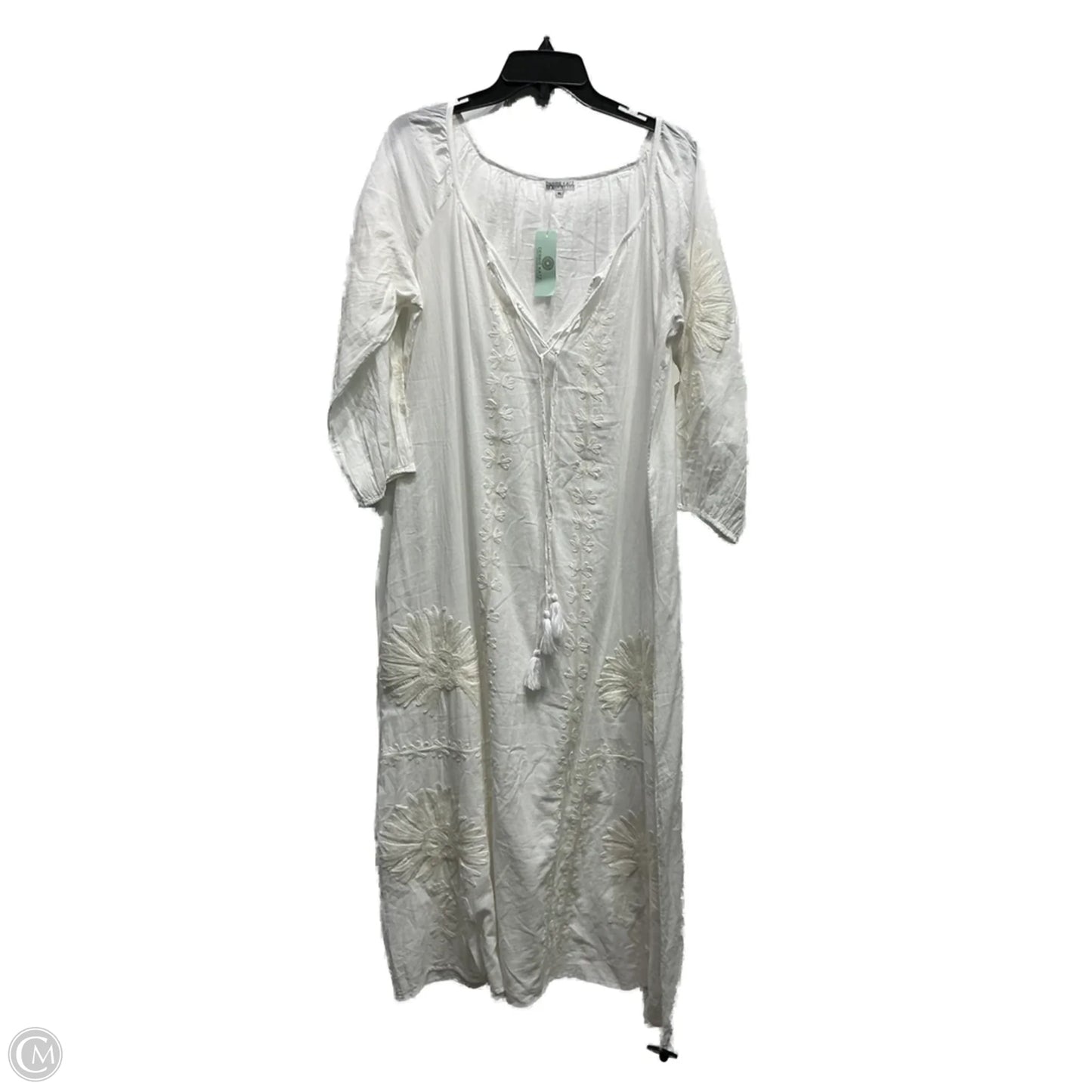 Dress Casual Maxi By Clothes Mentor In White, Size: Xl