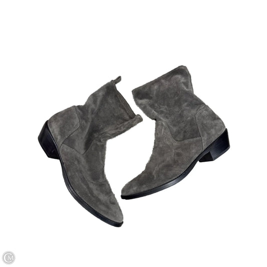 Boots Ankle Flats By Via Spiga In Grey, Size: 10
