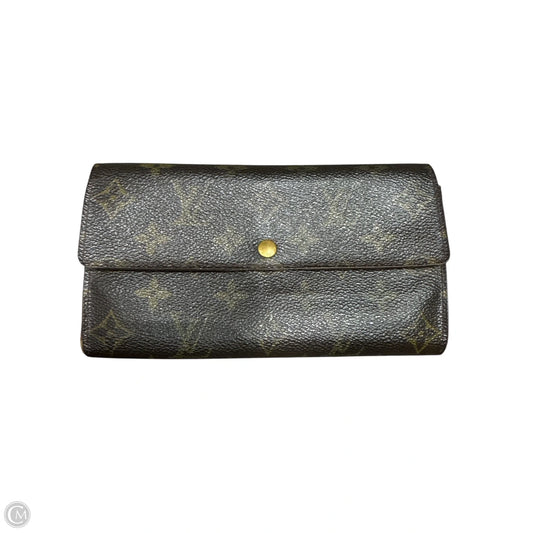 Wallet Luxury Designer By Louis Vuitton, Size: Large