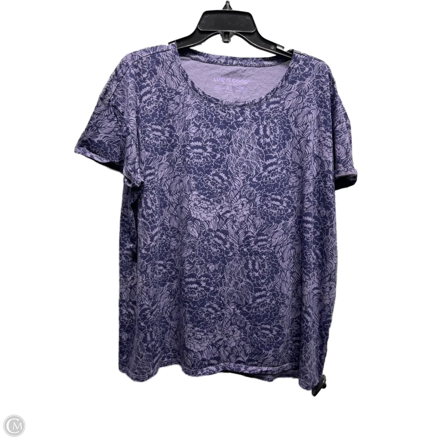 Top Short Sleeve Basic By Life Is Good In Blue, Size: Xl