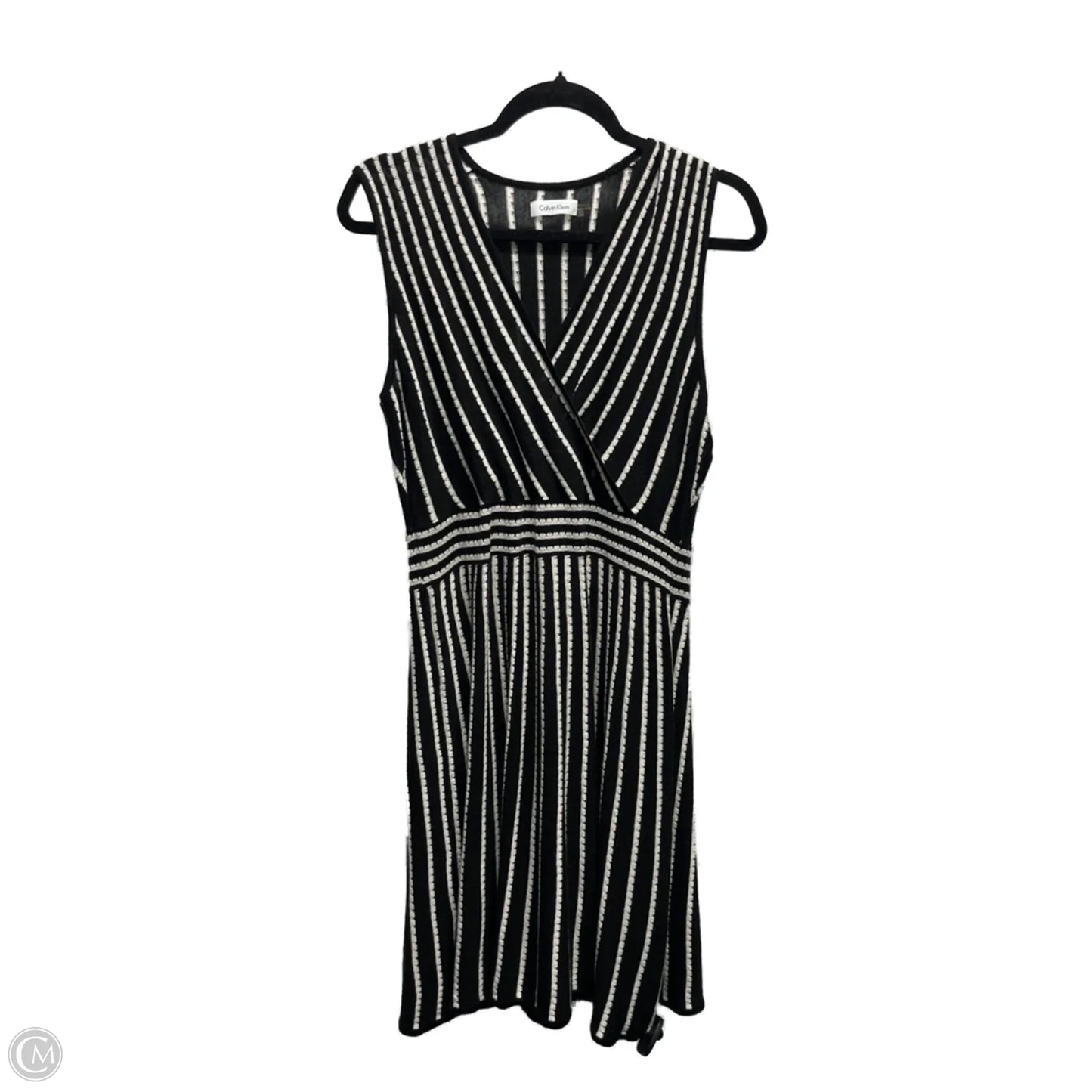 Dress Work By Calvin Klein In Black & White, Size: L