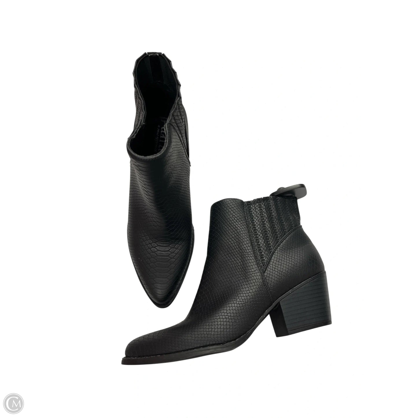 Boots Ankle Heels By Ana In Black, Size: 6.5