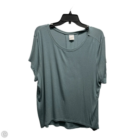 Athletic Top Short Sleeve By Athleta In Green, Size: L