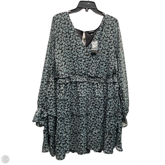 Dress Casual Short By Torrid In Black & Blue, Size: 3x