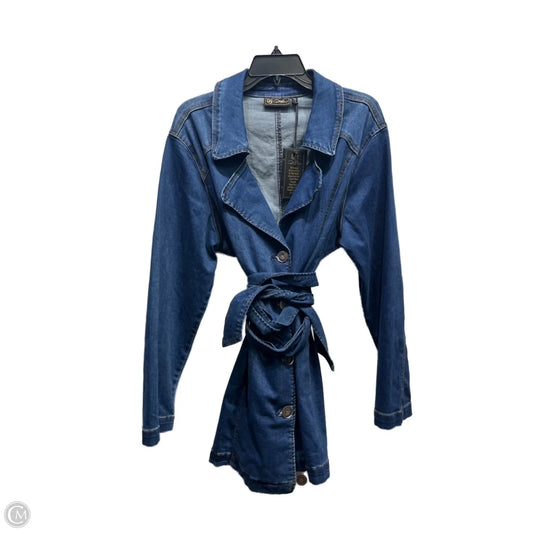 Coat Other By Diane Gilman In Blue Denim, Size: 1x