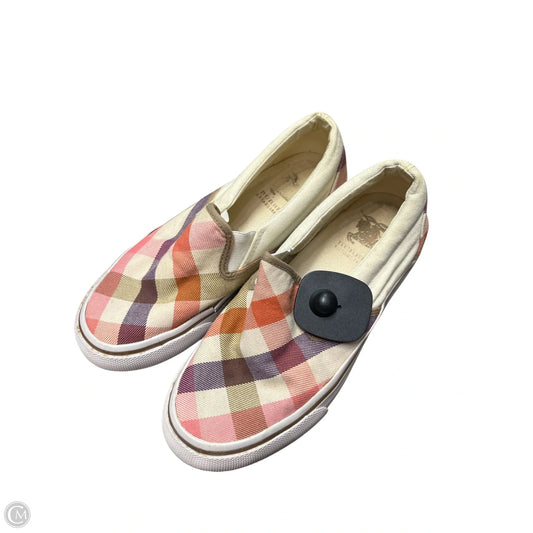 Shoes Luxury Designer By Burberry In Cream & Pink, Size: 6