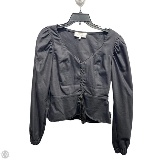 Top Long Sleeve By  LA AMENDEMIE In Black, Size: M