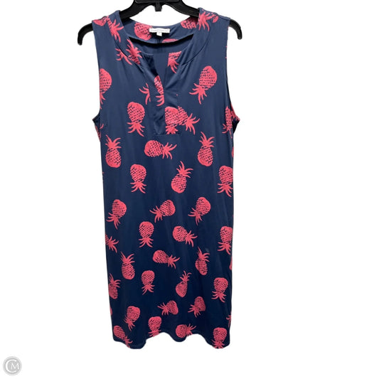 Dress Casual Short By Clothes Mentor In Blue & Pink, Size: 1x