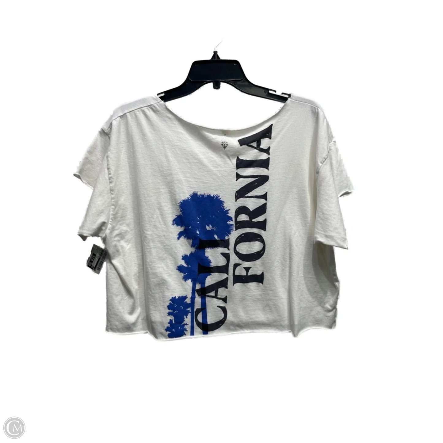 Top Short Sleeve Basic By Free People In Blue & White, Size: S