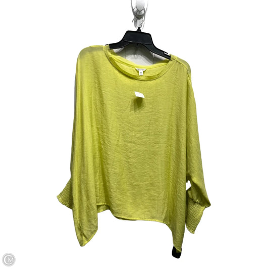 Top Long Sleeve By Versona In Chartreuse, Size: Xxl