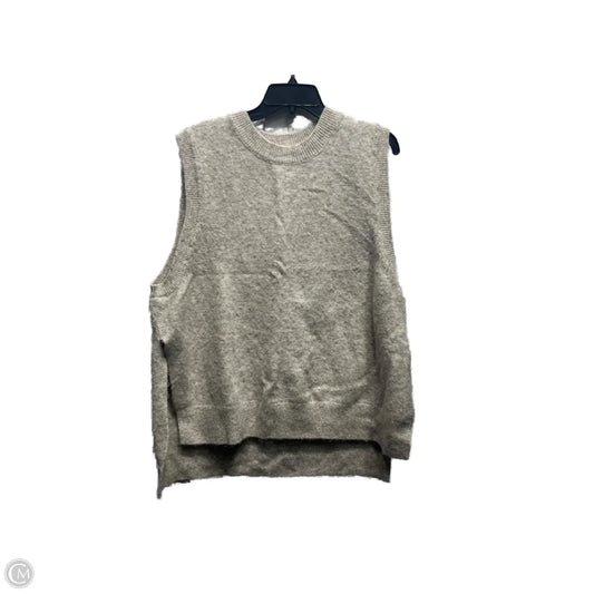 Sweater Short Sleeve By H&m In Cream, Size: L