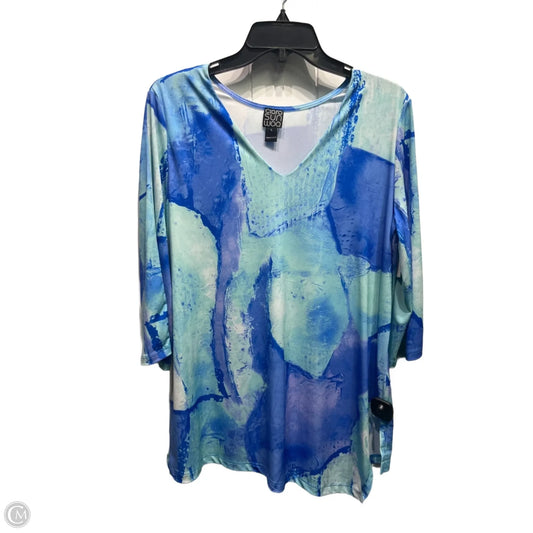 Top Long Sleeve By Clara Sun Woo In Blue, Size: L