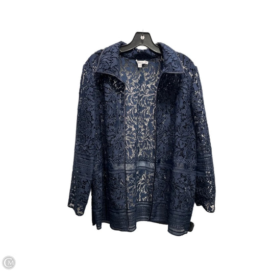 Tunic Long Sleeve By Chicos In Navy, Size: L