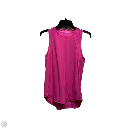Athletic Tank Top By Lululemon In Pink, Size: S