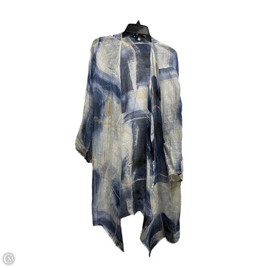 Cardigan By Nic + Zoe In Blue & White, Size: L