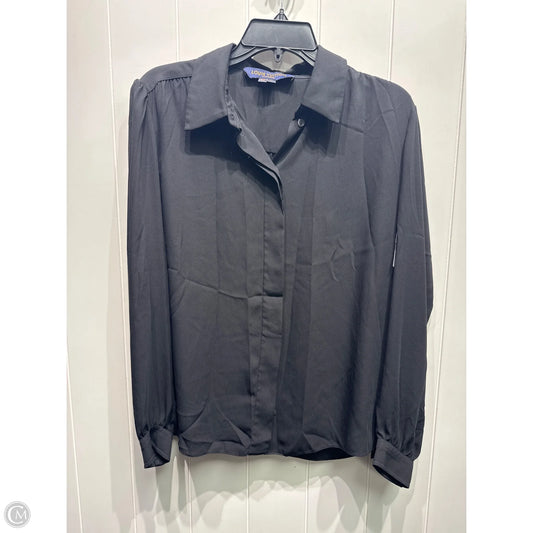 Blouse Luxury Designer By Louis Vuitton In Black, Size: M