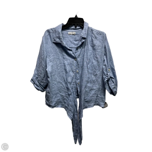 Top Short Sleeve By M Made In Italy In Blue, Size: L